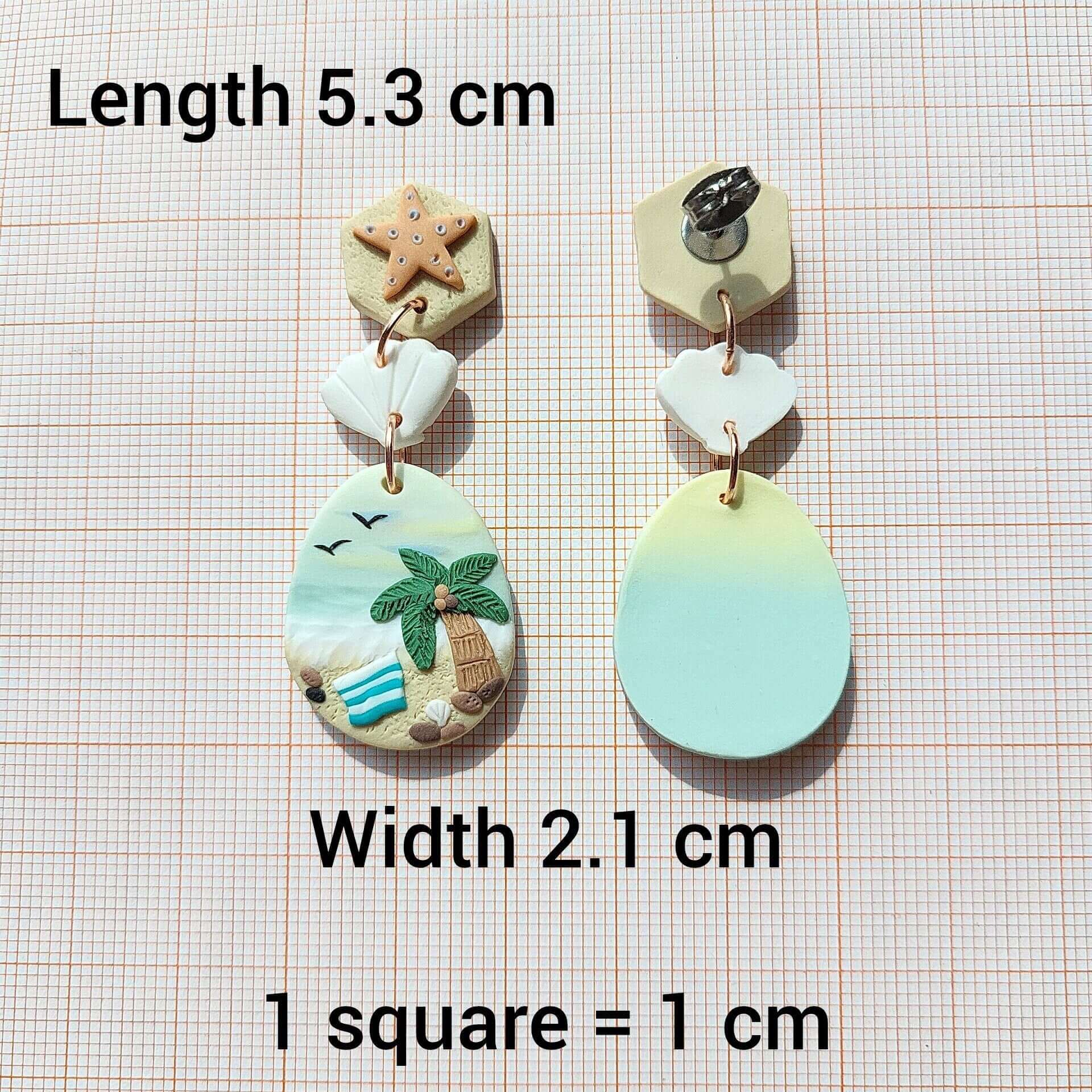 Boucles d'oreilles pendantes plage • Étoile de mer • Bijoux océaniques • Boucles d'oreilles d'été • Cadeau unique pour femmes