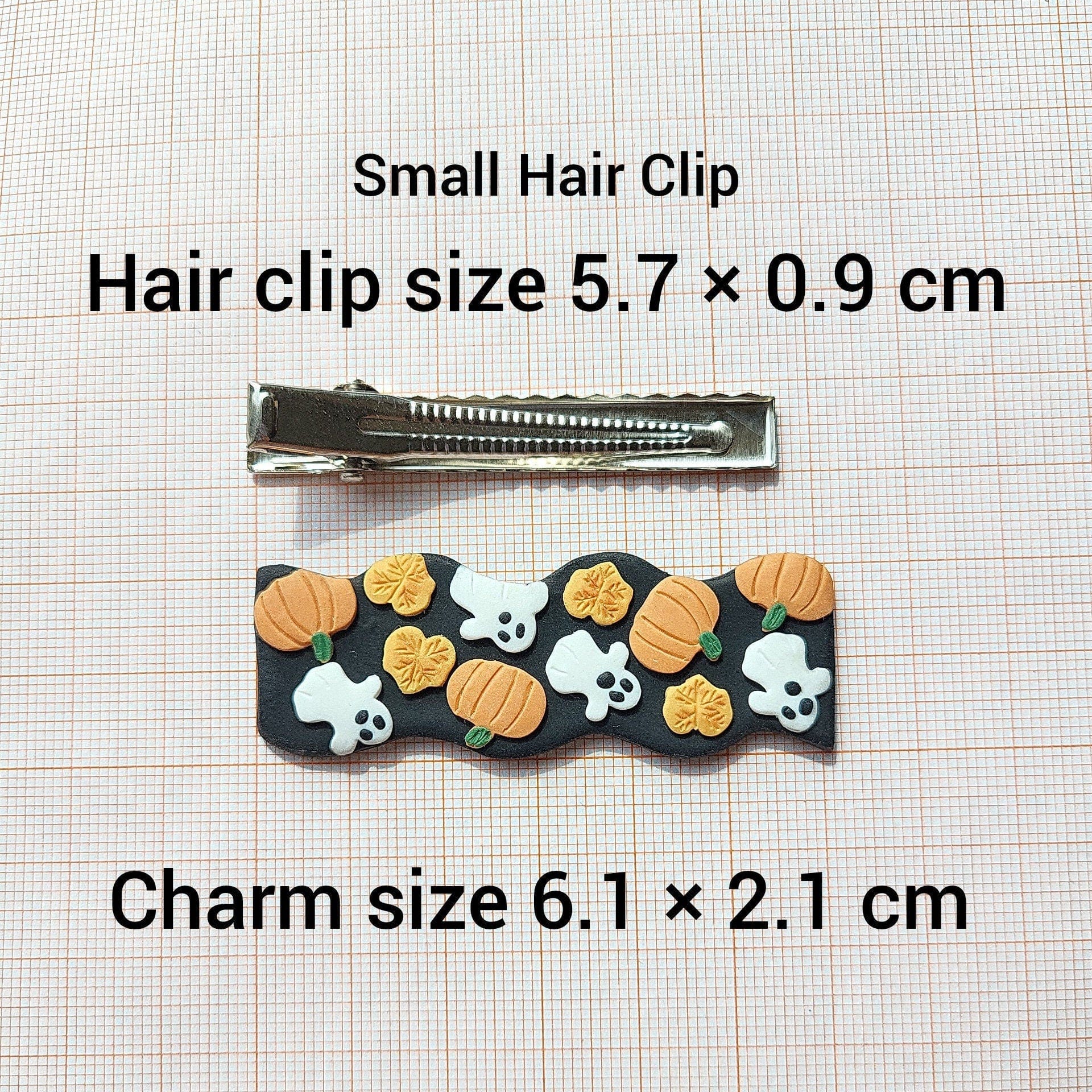Halloween Pumpkin Earrings | Spooky Hairclip