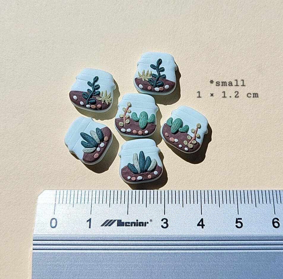 Mini Terrarium Stud Earrings - Cute Plant Lover Gifts