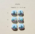 Mini Terrarium Stud Earrings - Cute Plant Lover Gifts