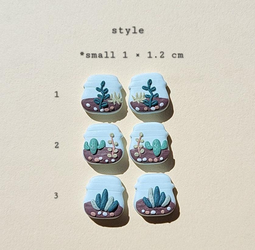 Mini Terrarium Stud Earrings | Cute Plant Lover Gifts | Stocking Stuffer