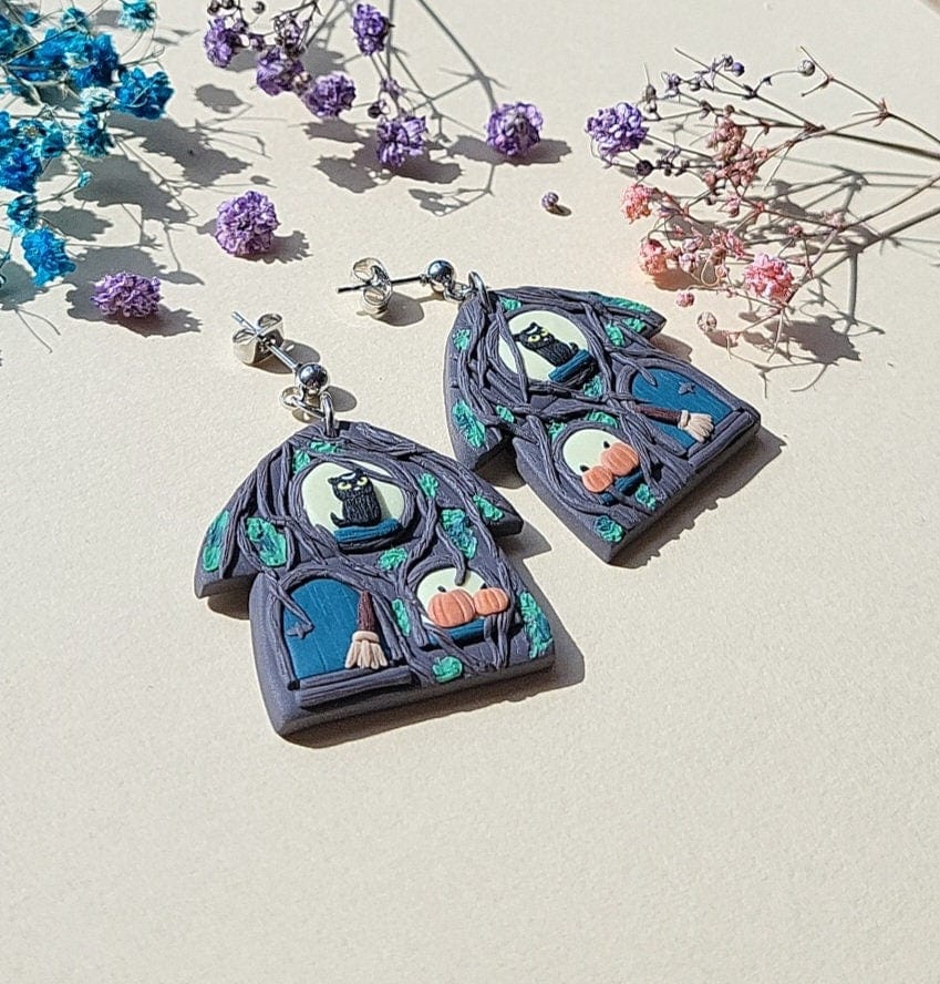 Boucles d'oreilles Halloween | Bijoux amusants et effrayants