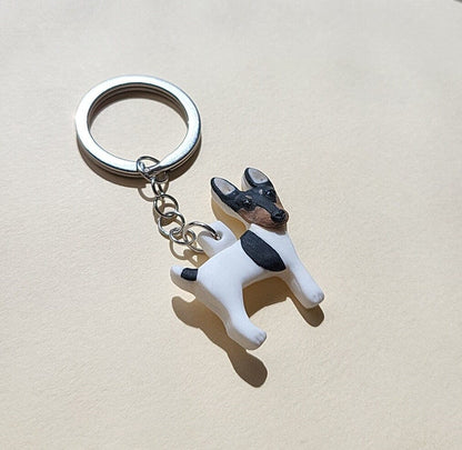 Toy Fox Terrier Keychain