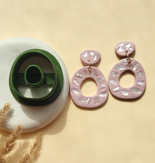 Cute Pebble Polymer Clay Cutter, 3D Printed Basic Shape Clay Cutter, Multiple Sizes