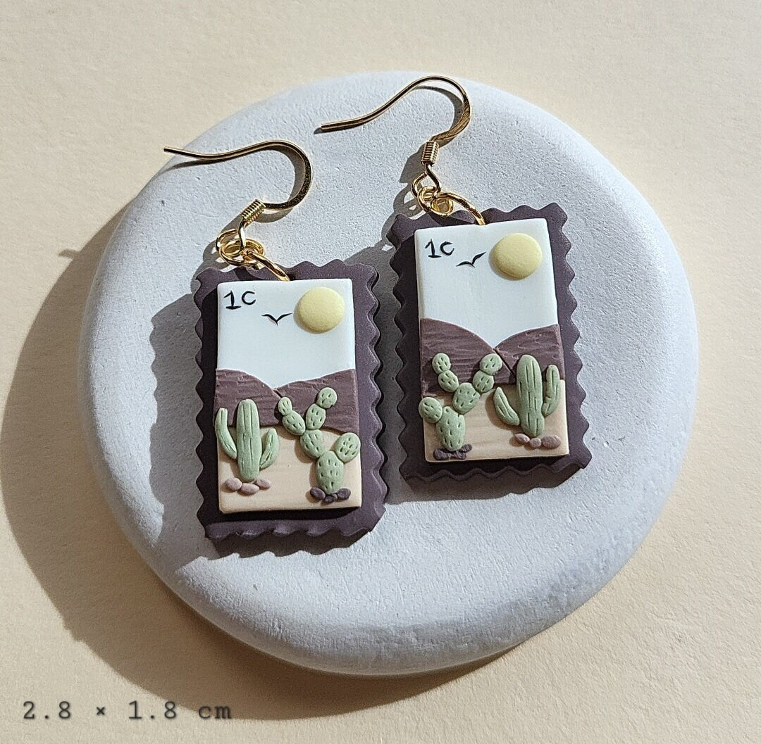 landscape earrings