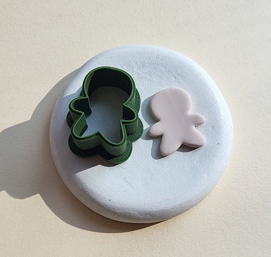 Gingerbread Man Christmas Polymer Clay Cutter, Cookie Cutter, Multiple Sizes