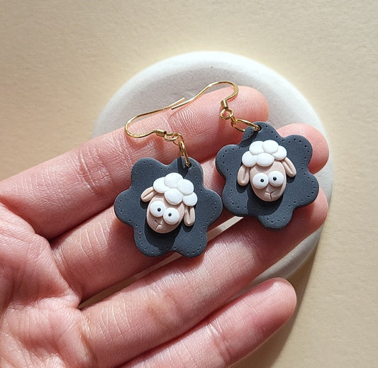 sheep earrings