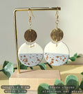 Dangle And Drop Polymer Clay Earrings