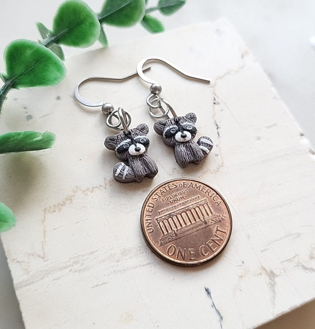 Cute Raccoon Earrings - Raccoon Lover Gift