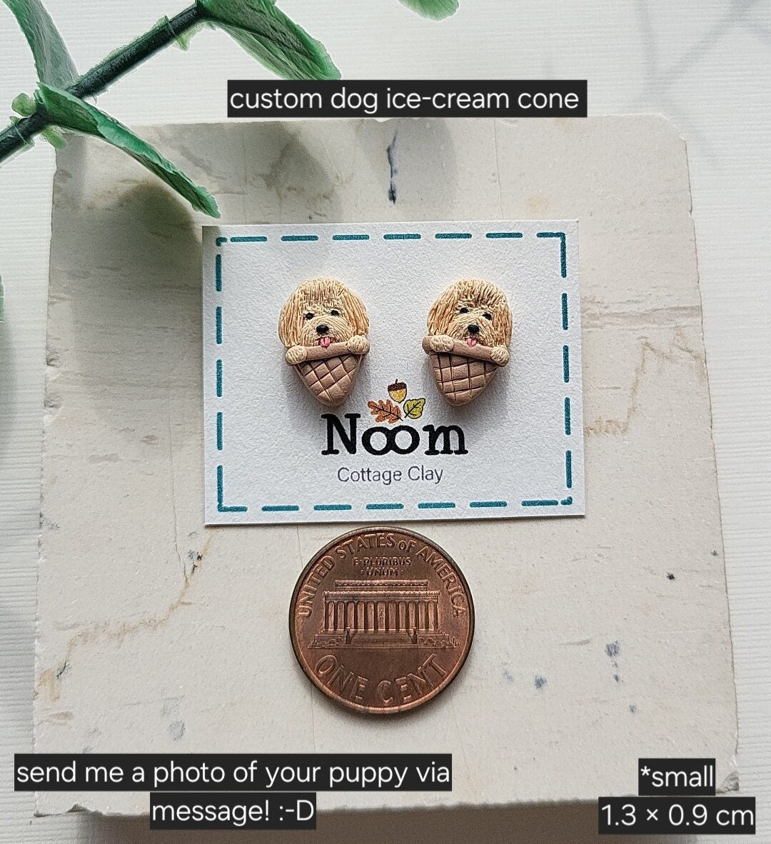 custom dog earrings