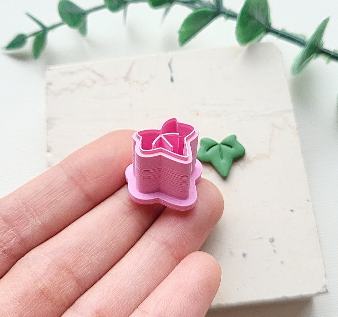 Ivy Leaf Polymer Clay Cutter • 3D Printed Clay Cutter • Organic Cookie Cutter • Spring