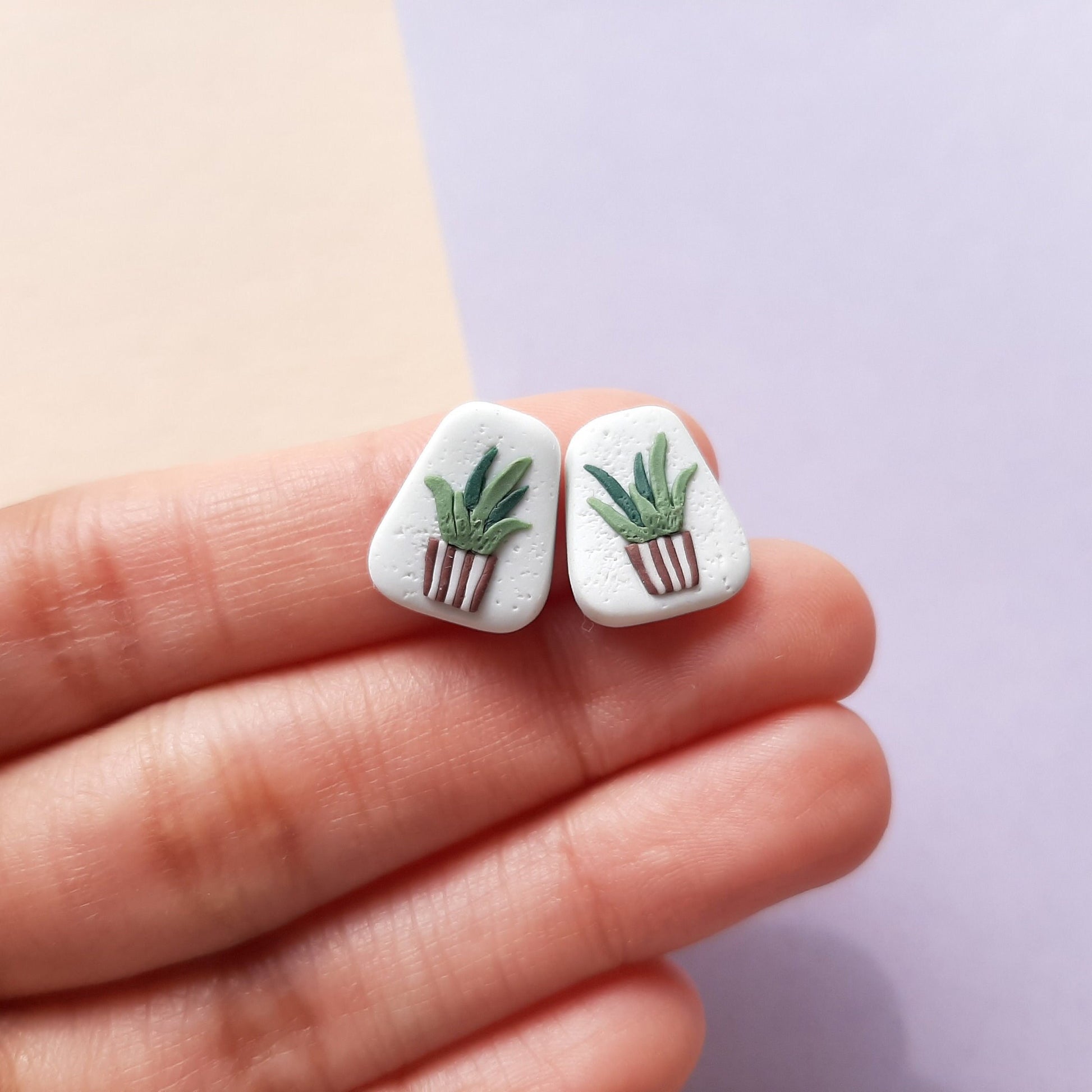 cute plant earrings