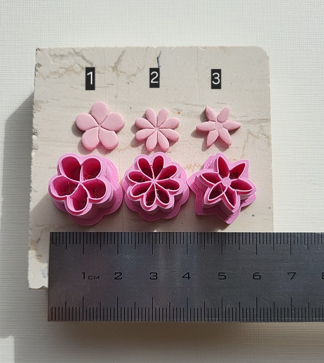 Flower Polymer Clay Cutter • 3D Printed Clay Cutter • Organic Cookie Cutter