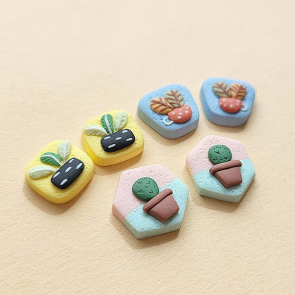 Plant Stud Earrings - Plant Lover Gift