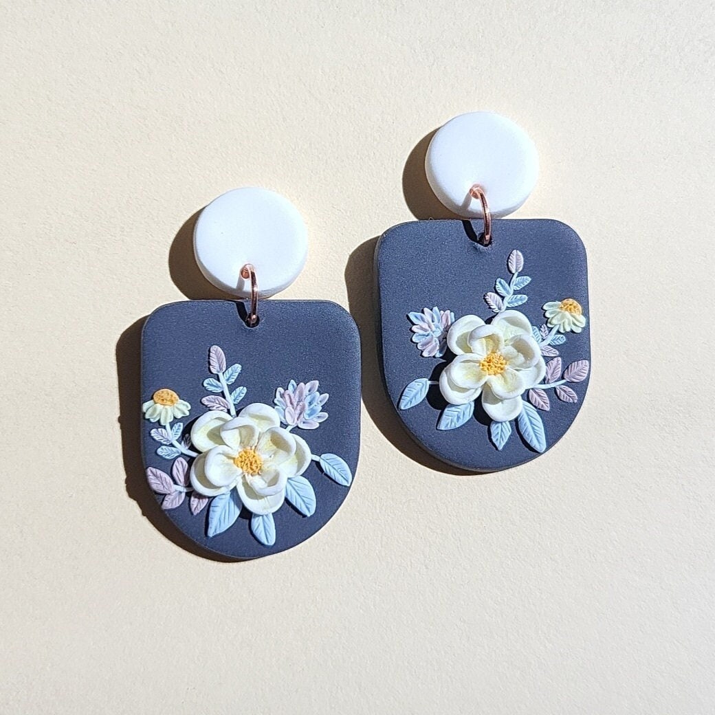 dainty flower earrings