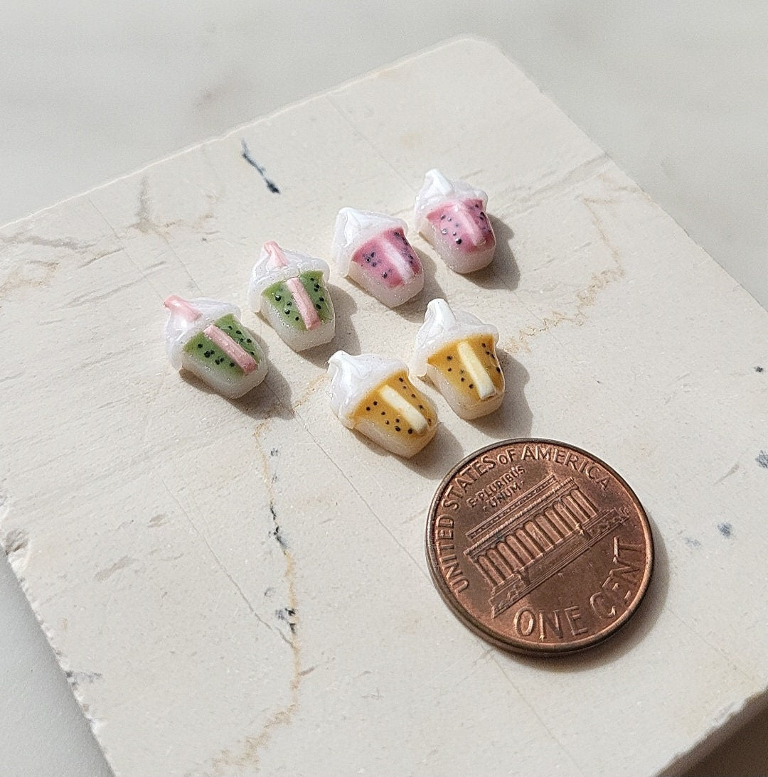 Bubble Tea Stud Earrings • Beverage Jewellery