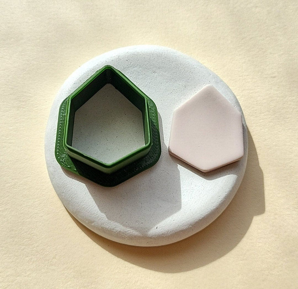 Emporte-pièce en argile polymère diamant, emporte-pièce géométrique hexagonal, tailles multiples, emporte-pièces à biscuits imprimés en 3D