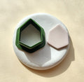 Emporte-pièce en argile polymère diamant, emporte-pièce géométrique hexagonal, tailles multiples, emporte-pièces à biscuits imprimés en 3D