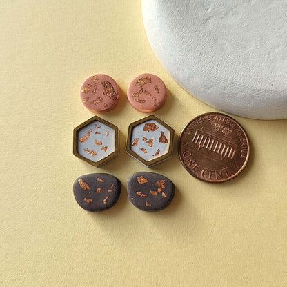 geometric trendy stud earrings