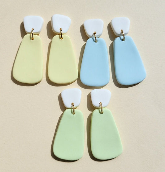 vibrant pastel color earrings