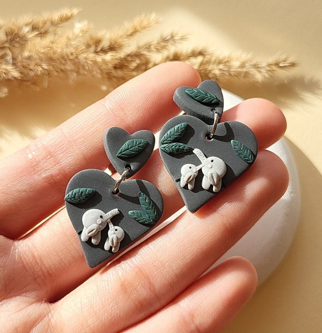 cute elephant earrings 