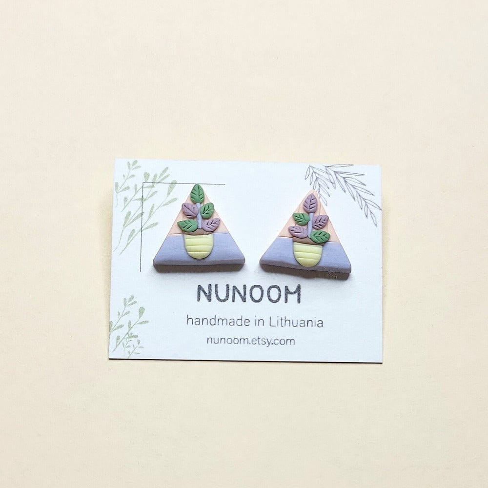 Plant Stud Earrings - Tree Earrings