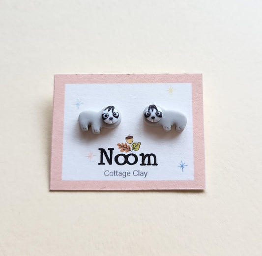 cute tiny sloth stud earrings