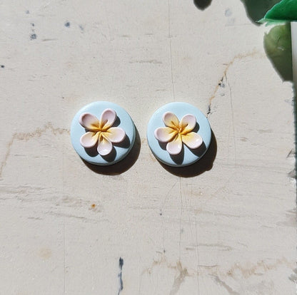 Frangipani earrings