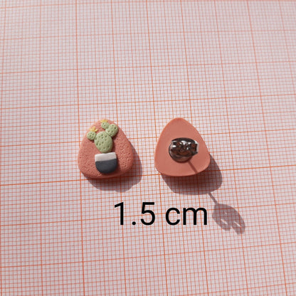 Cactus Stud Earrings - Cute Succulent Gifts For Her