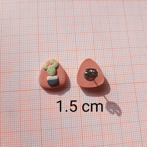 Cactus Stud Earrings - Cute Succulent Gifts For Her