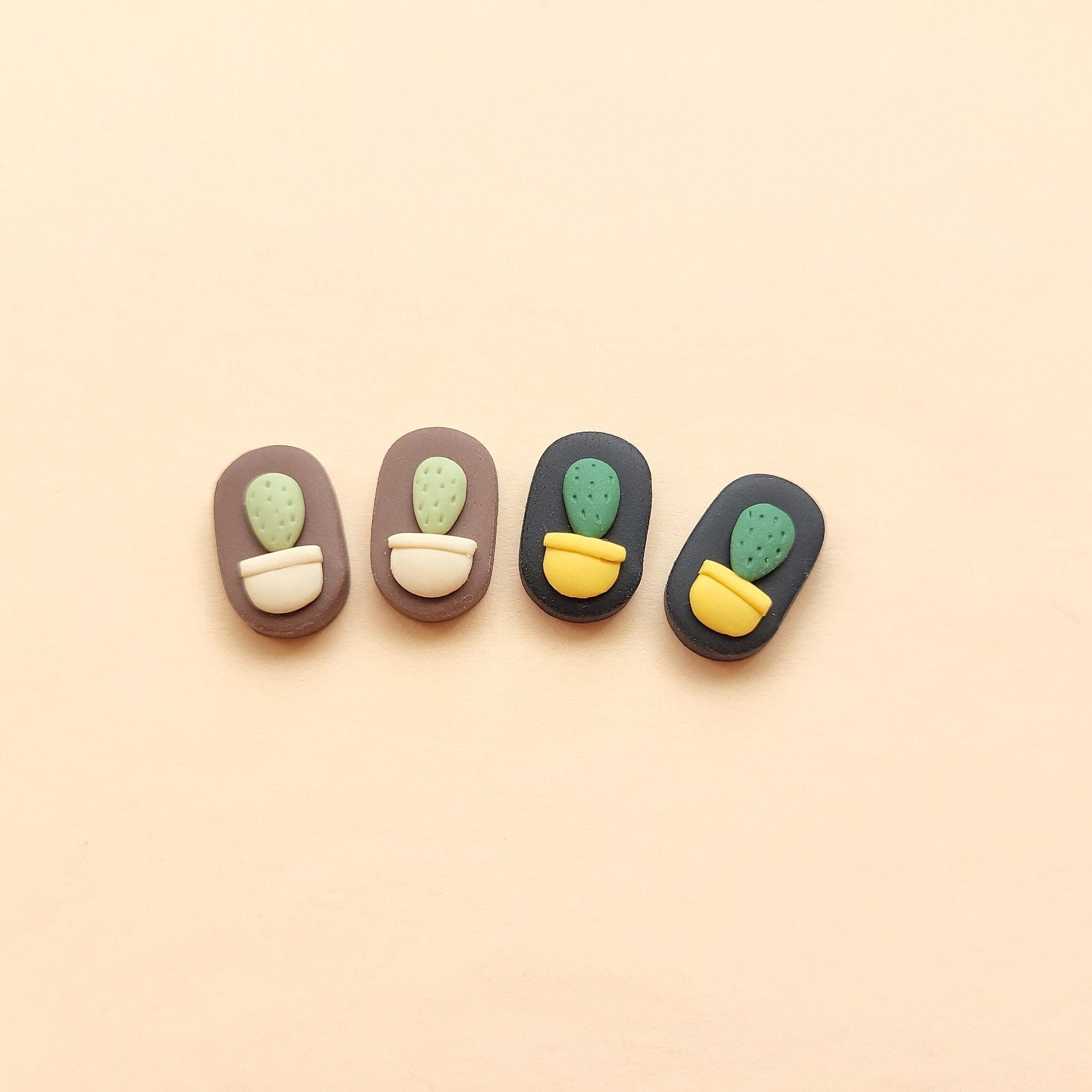 Cactus Stud Earrings - Cute Succulent Gifts