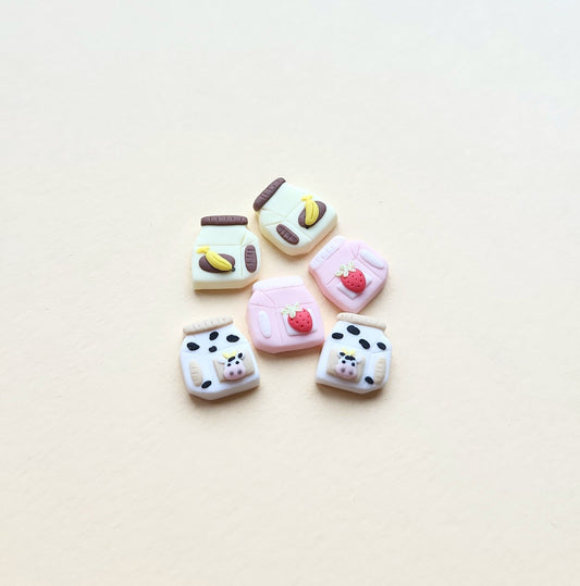 milk carton stud earrings