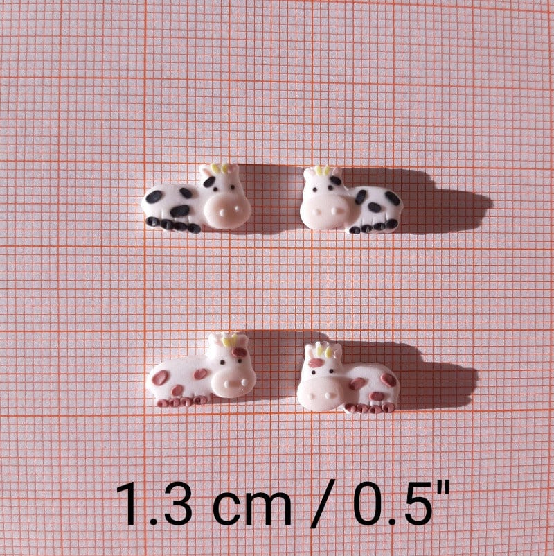 Tiny Cow Stud Earrings - Cute Cow Gifts For Her