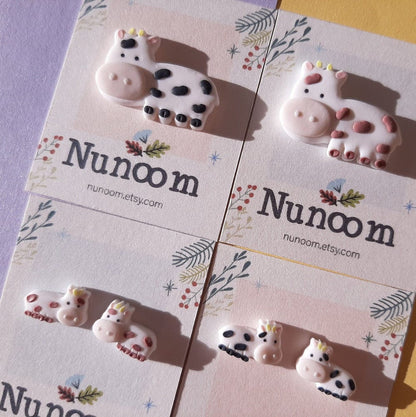 cute cow brooch