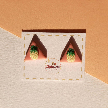Ananas Ohrstecker, Niedlicher Fruchtschmuck, Von der Natur inspiriert, Niedlich, Spaß, Sommer
