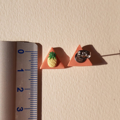 Ananas Ohrstecker, Niedlicher Fruchtschmuck, Von der Natur inspiriert, Niedlich, Spaß, Sommer