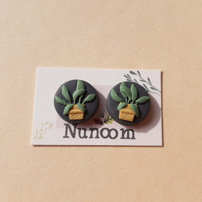 Cute Plant Stud Earrings - Plant Lover Gift For Women