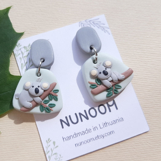 koala earrings