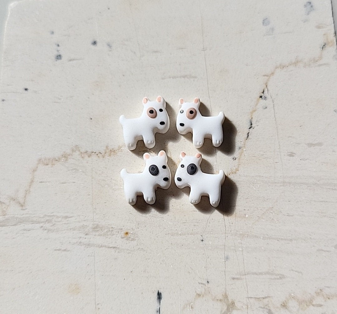 Bull Terrier stud earrings