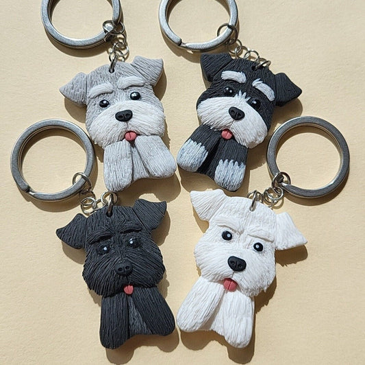 cute Schnauzer keychain