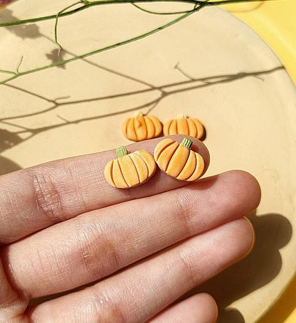 Pumpkin Stud Earrings
