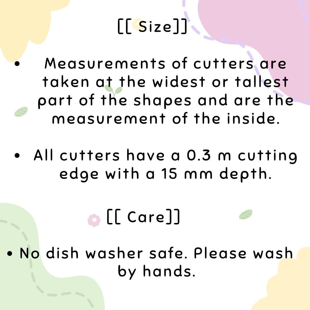 Rounded Trapezoid Polymer Clay Cutter Set, 3D Printed, Multiple Sizes