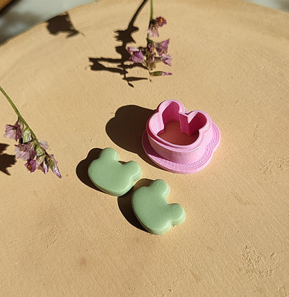 Cortador de arcilla polimérica con forma de rana • Cortador de galletas con estampado 3D de animales adorables • 1/2 pulgada • 2,5 cm • Varios tamaños