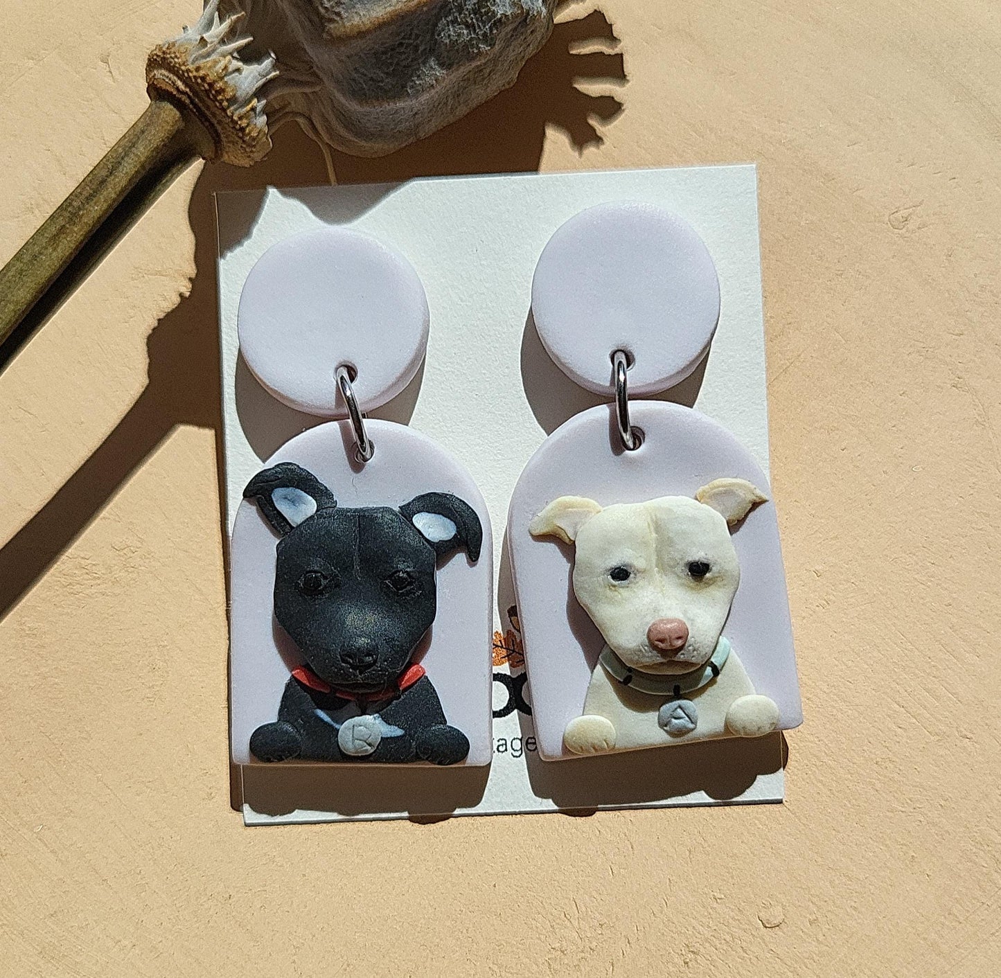 personalized dog earrings  