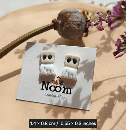 Baghead Ghost Earrings Cute Halloween Earrings