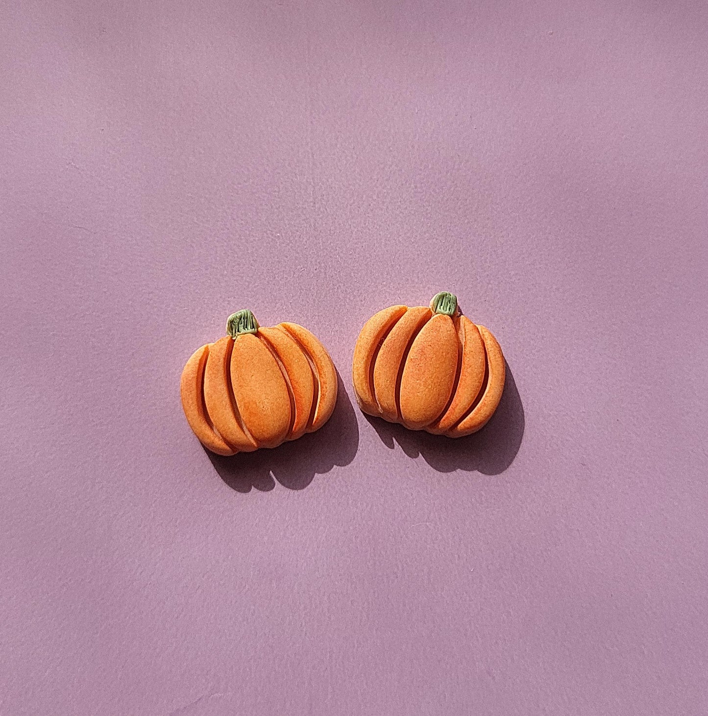 Pumpkin Stud Earrings Fall Clay Earrings Autumn jewelry Handmade Jewellery