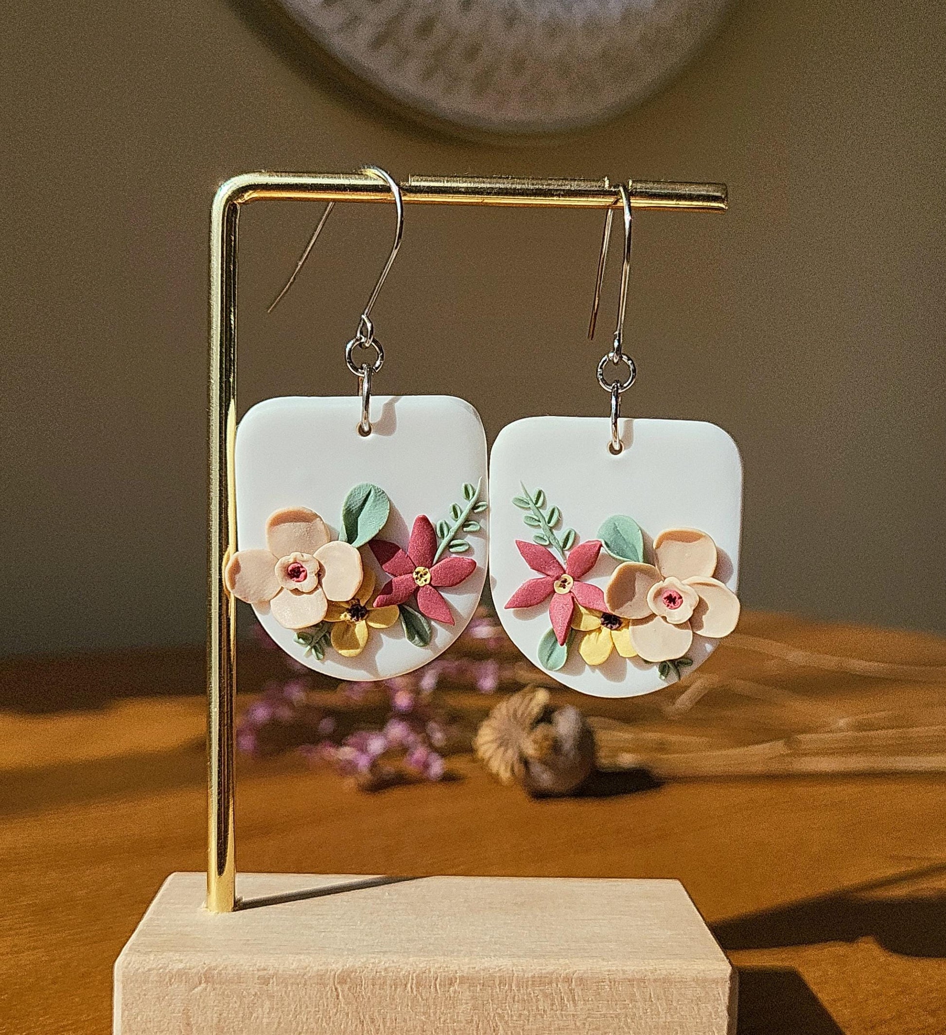 flower bouquet earrings