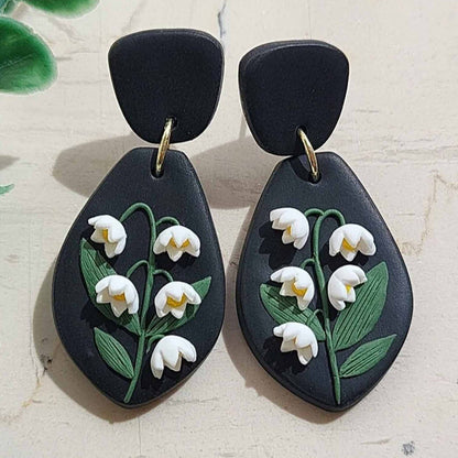 Lily of the valley earrings handmade