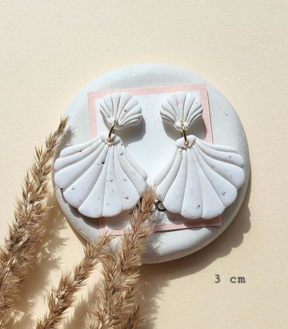 Minimalist polymer clay earrings
