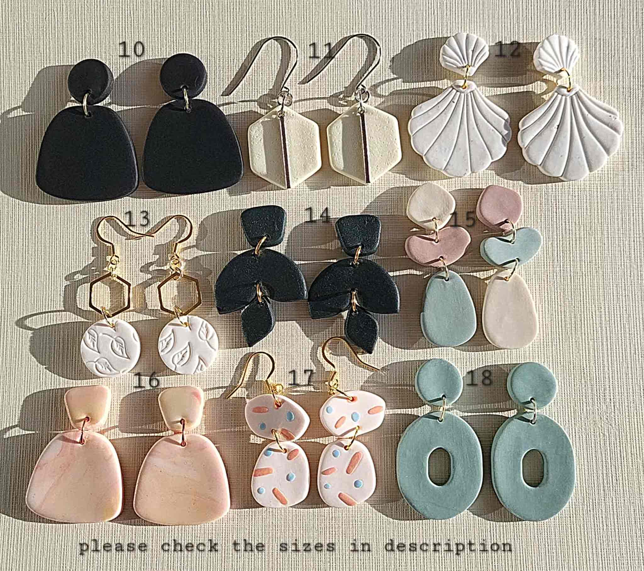 Minimalist earrings handmade